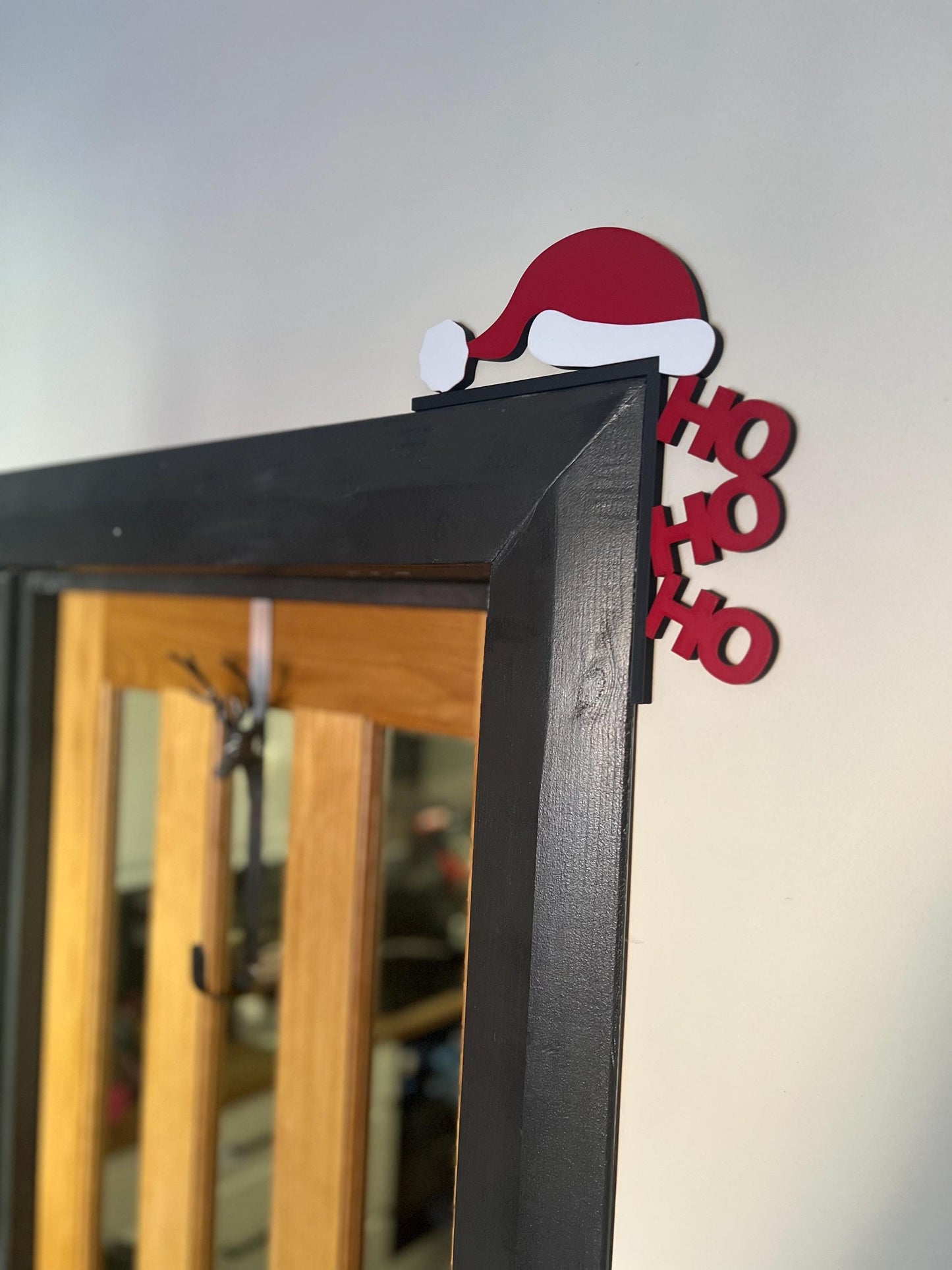 3D Printed Santa Hat Door Corner Topper: Festive Christmas Decor