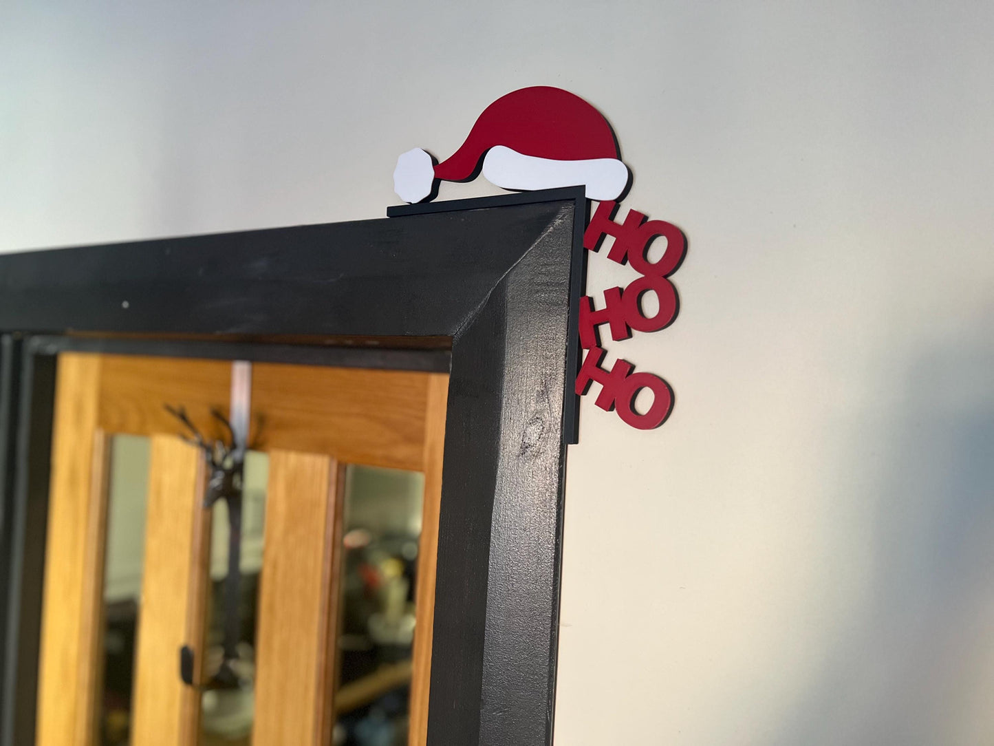 3D Printed Santa Hat Door Corner Topper: Festive Christmas Decor