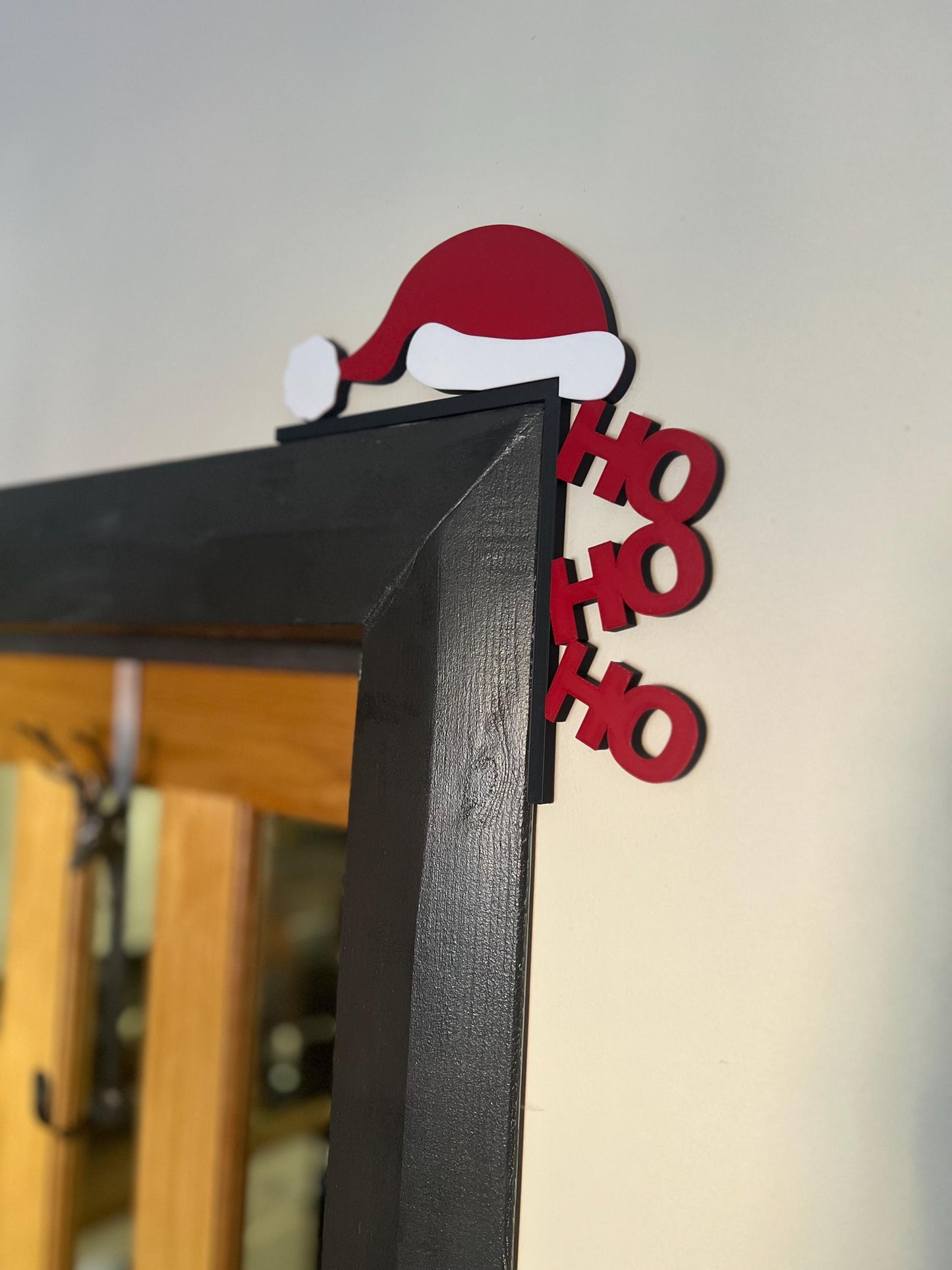 3D Printed Santa Hat Door Corner Topper: Festive Christmas Decor