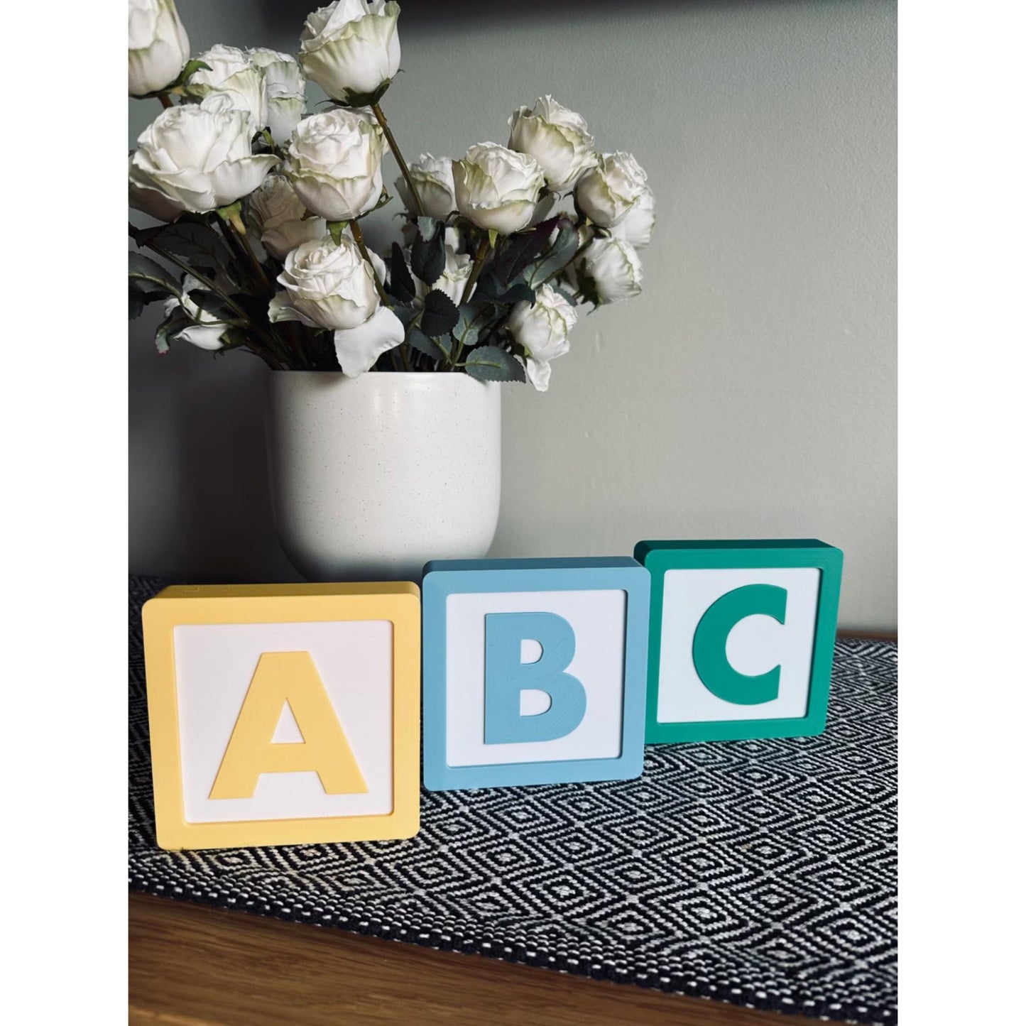3D Printed ABC Blocks: Nursery Decor, Educational Alphabet Toys