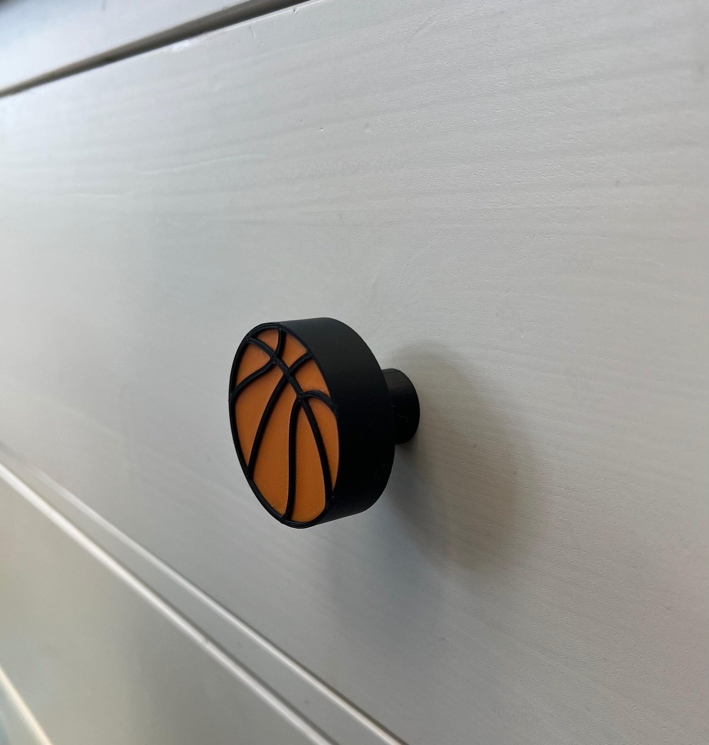Sports Ball Drawer Knobs – 3D Printed PLA Handles | Kids Room Decor | Football, Basketball, Baseball, Tennis, Volleyball, American Football