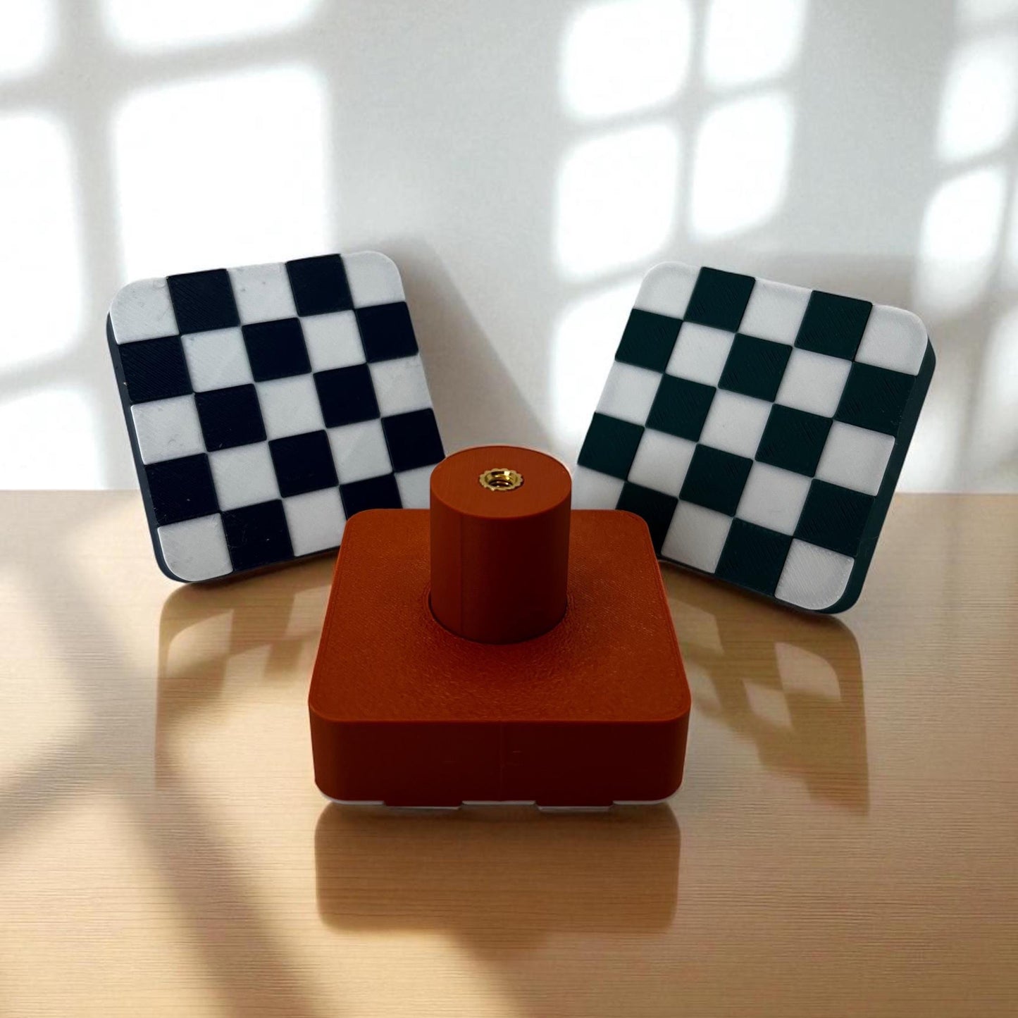 Checkerboard Drawer Knob 3D Printed Vans-Inspired Skater Style Cabinet Pull – Multiple Colors for Dresser & Furniture