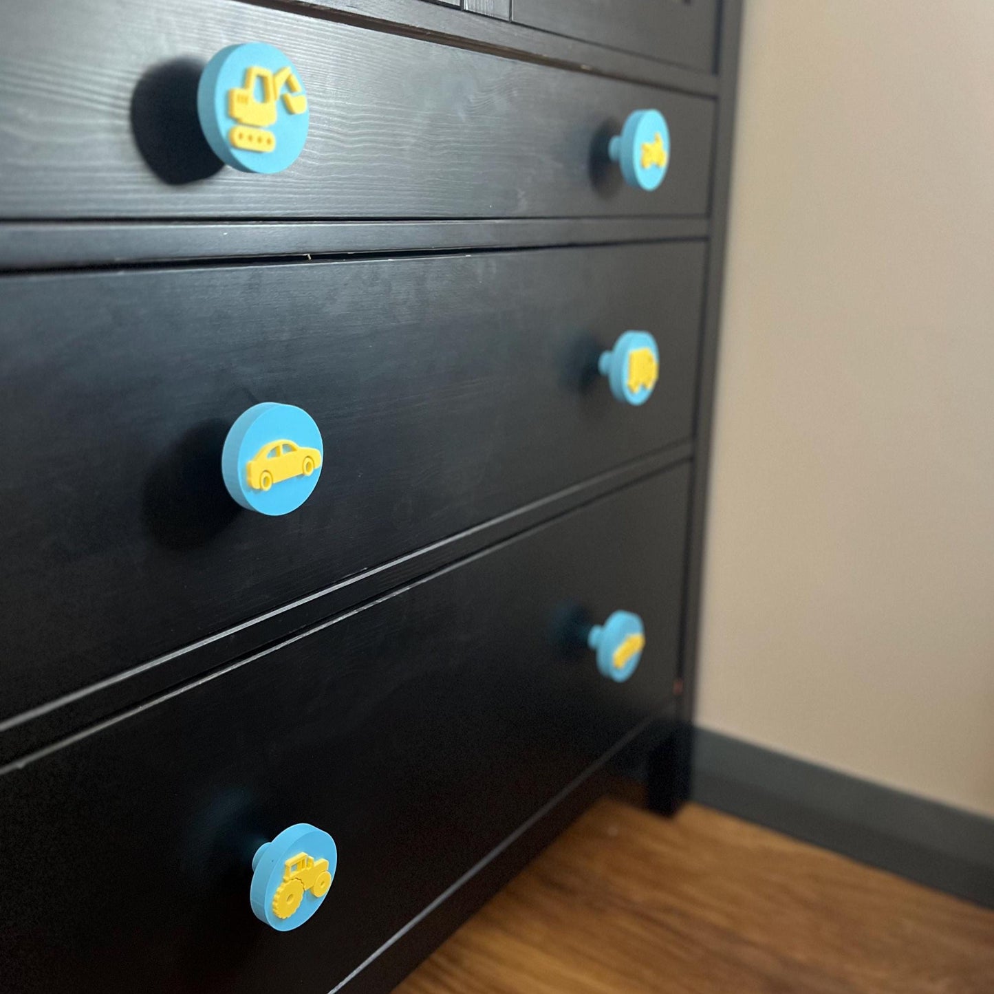 Vehicle Drawer Knobs: 3D Printed Farm & Construction Pulls