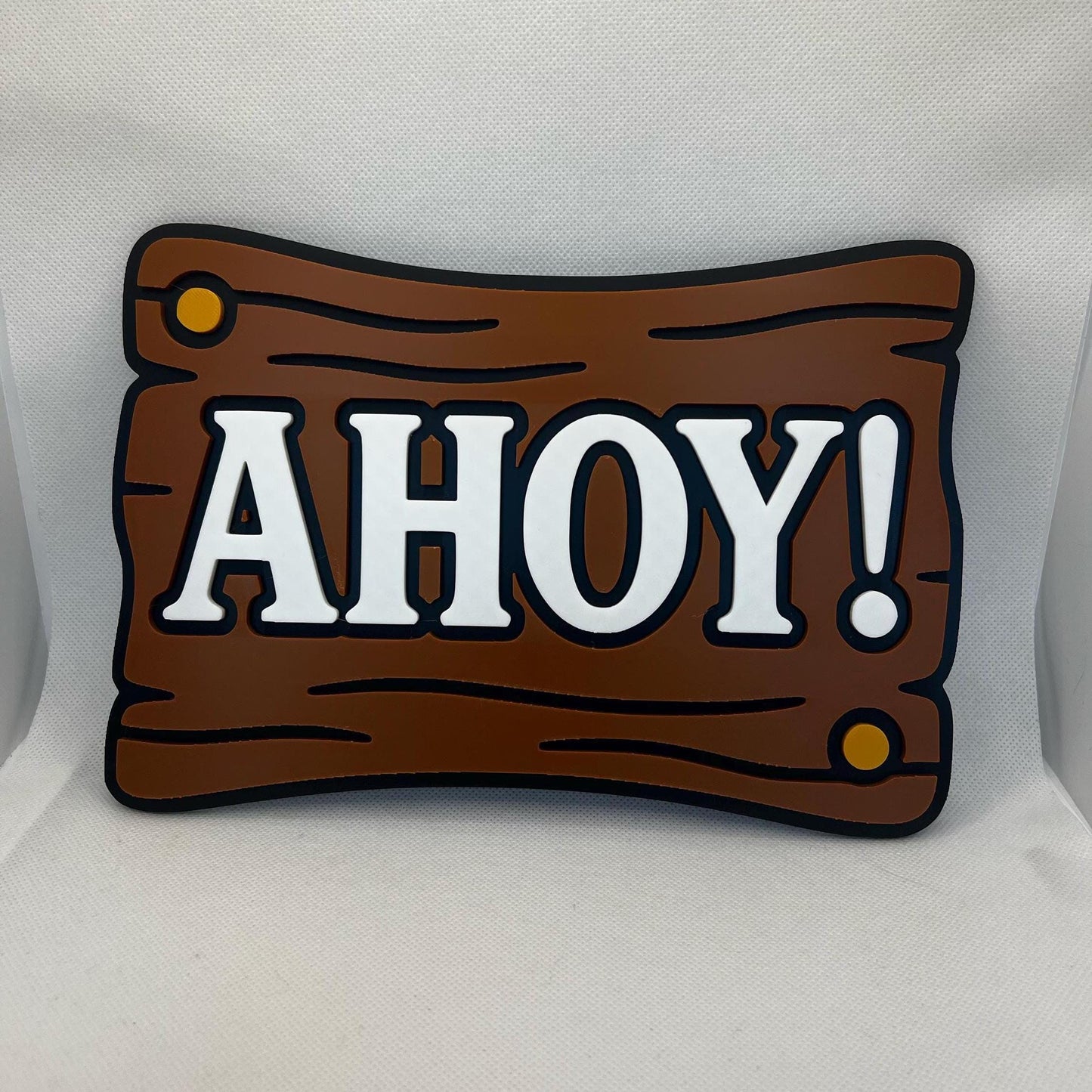 Pirate Ship Wall Sign - Fun 3D Printed Decor for Kids' Rooms and Playrooms