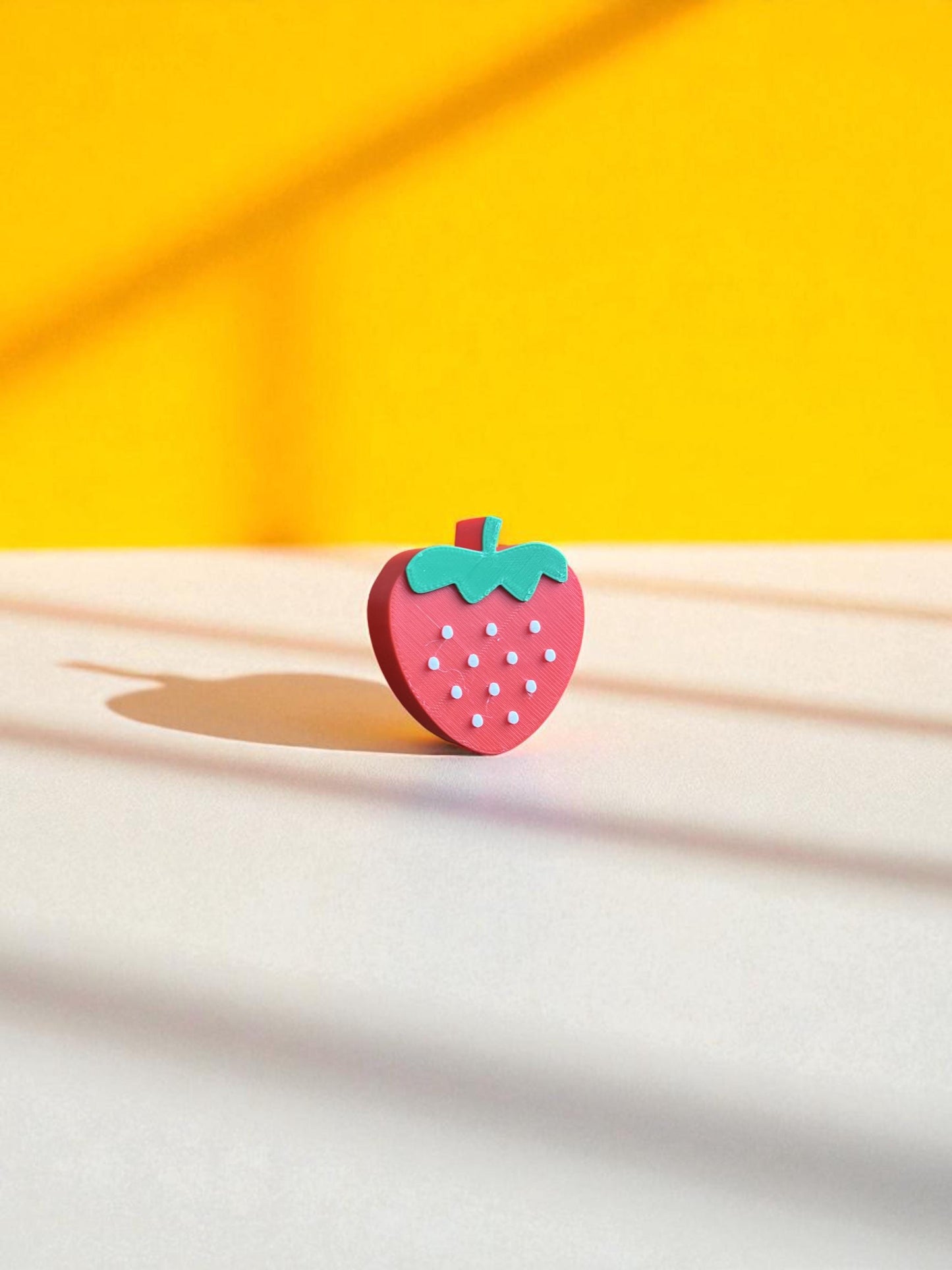 Strawberry Drawer Pull - 3D Printed – Cute Red Fruit Knob for Cabinets & Kids’ Furniture