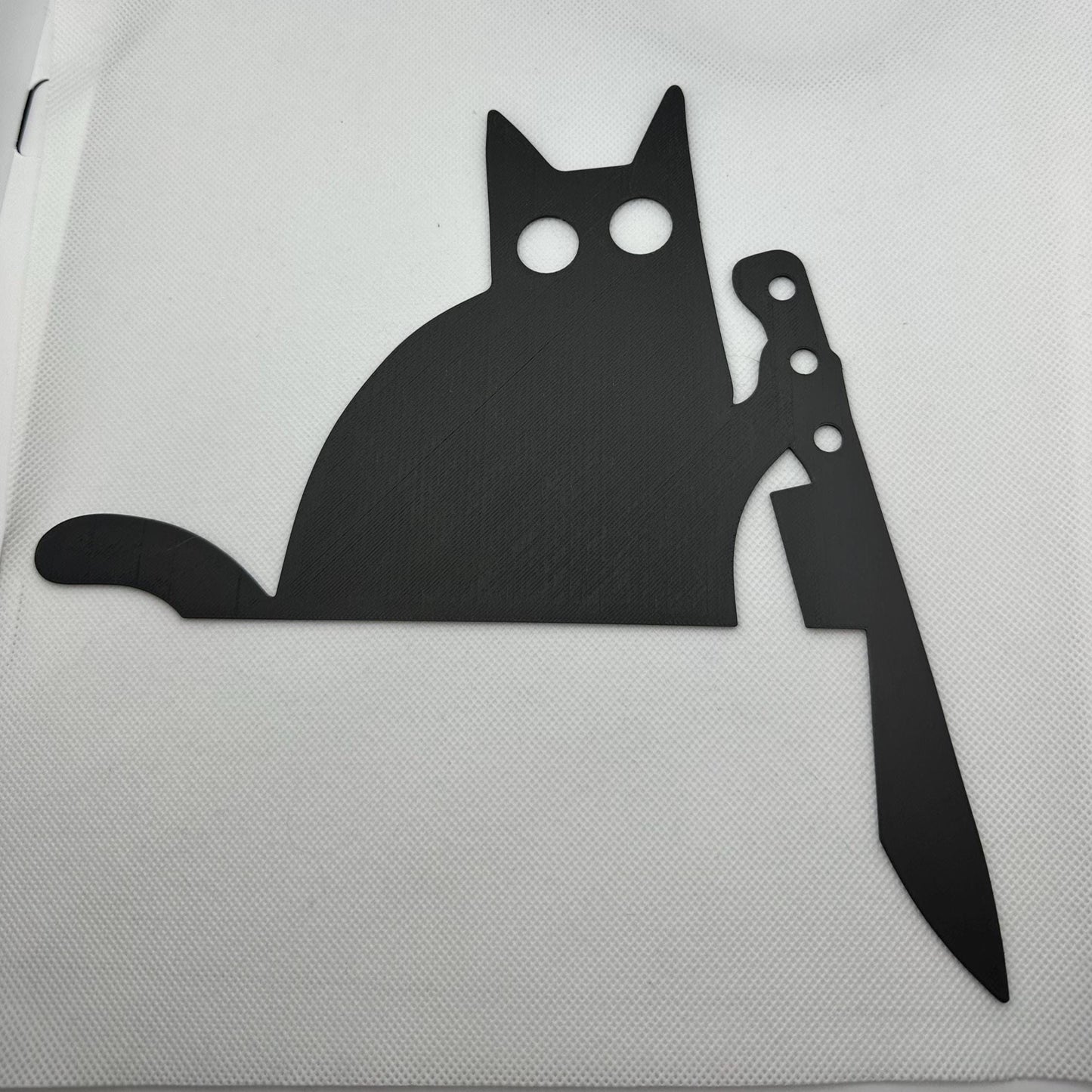 Spooky 3D Printed Cat Halloween Door Trim Topper - Unique Home Decor for Festive Season