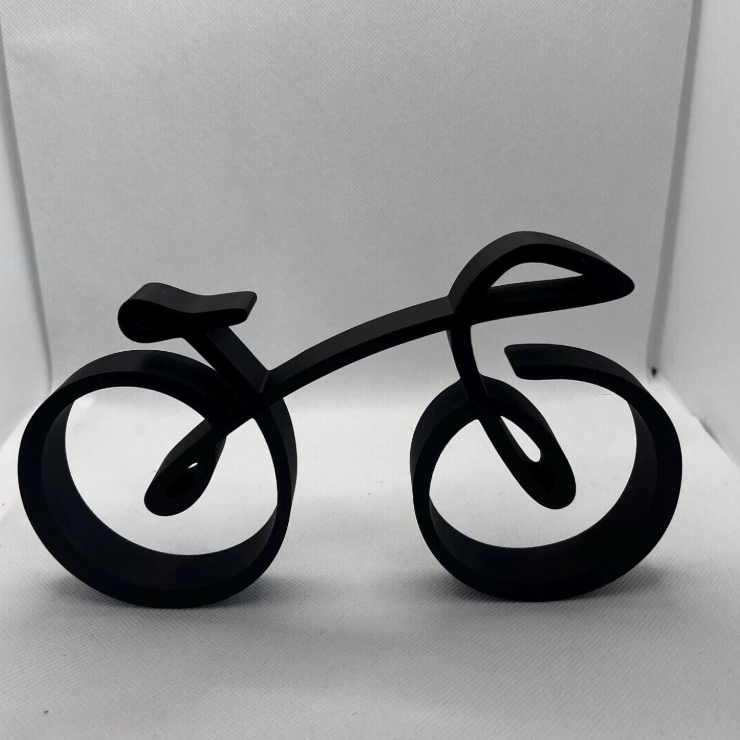 3D Printed Minimalist Bicycle Desk Decor: Modern Cycling Gift