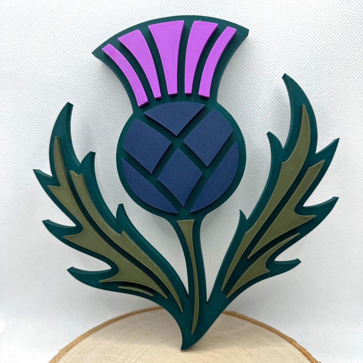 3D Printed Scottish Thistle Wall Art: Celtic Home Decor