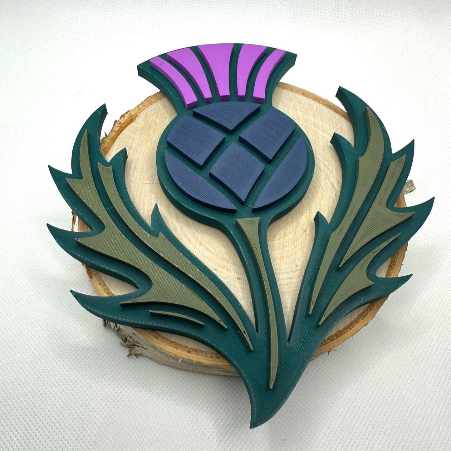 3D Printed Scottish Thistle Wall Art: Celtic Home Decor