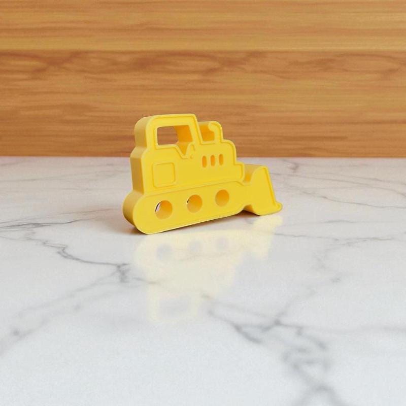 Yellow Bulldozer Drawer Pull – Construction Vehicle Knob for Kids' Dresser or Cabinet