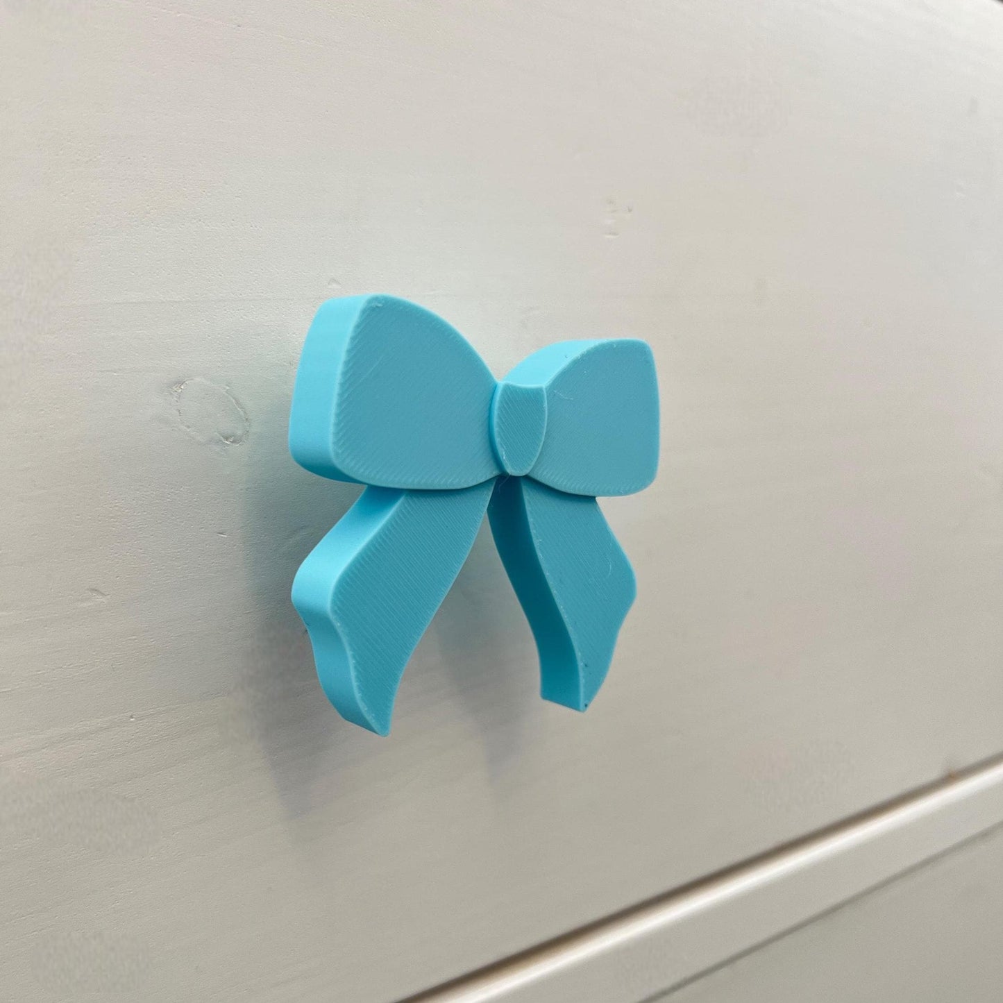 3D Printed Bow Drawer Pulls: Colorful Nursery & Kids Room Decor