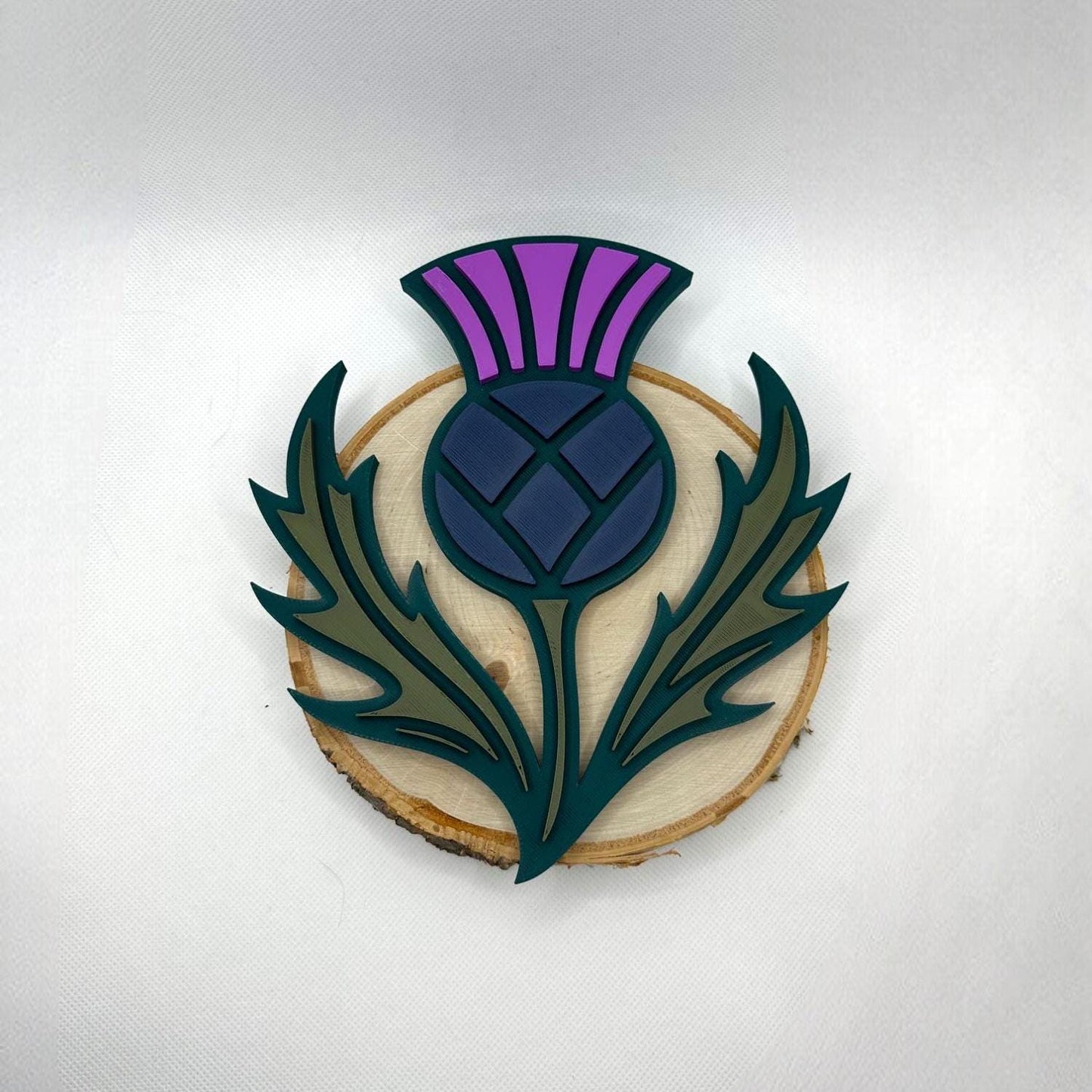 3D Printed Scottish Thistle Wall Art: Celtic Home Decor