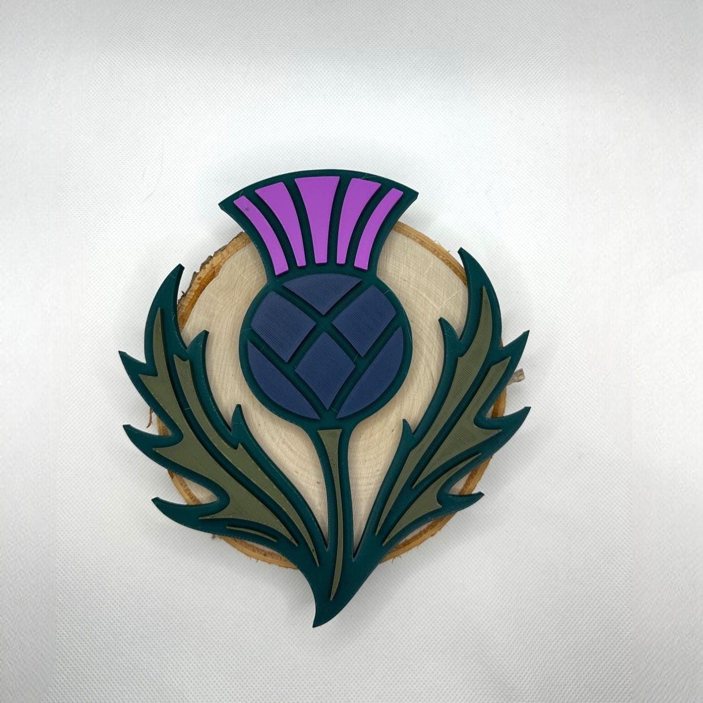3D Printed Scottish Thistle Wall Art: Celtic Home Decor