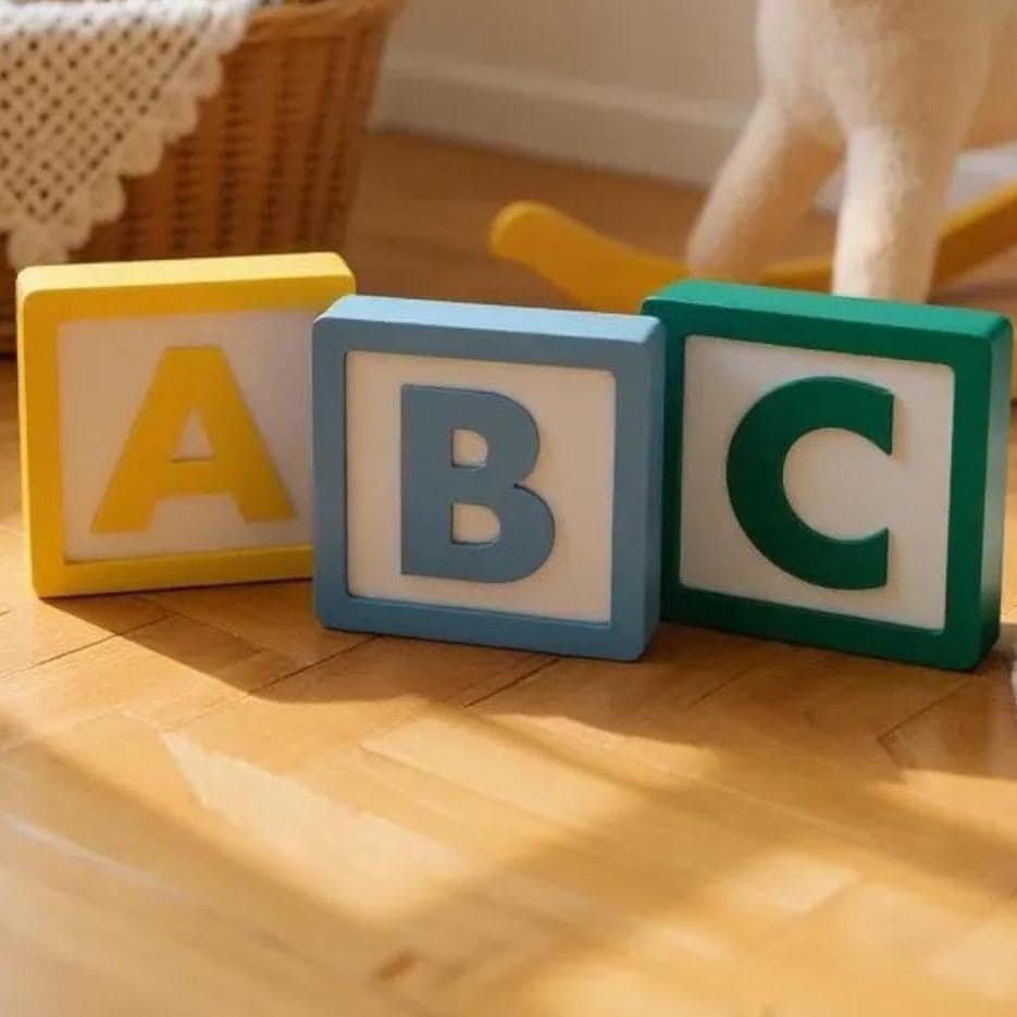 3D Printed ABC Blocks: Nursery Decor, Educational Alphabet Toys