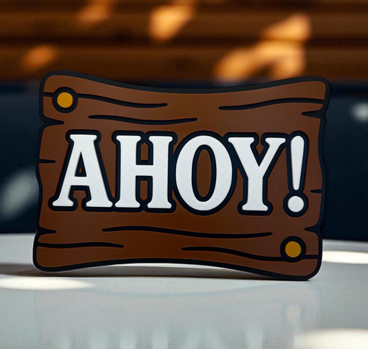 Pirate Ship Wall Sign - Fun 3D Printed Decor for Kids' Rooms and Playrooms