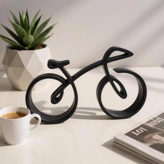 Minimalist Bicycle Desk Decor 3D Printed Modern Cycling Gift for Bike Lovers Unique Office Accessory