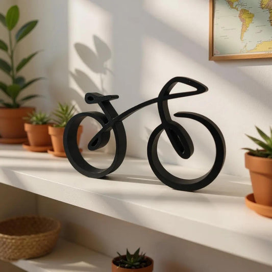 Minimalist Bicycle Desk Decor 3D Printed Modern Cycling Gift for Bike Lovers Unique Office Accessory