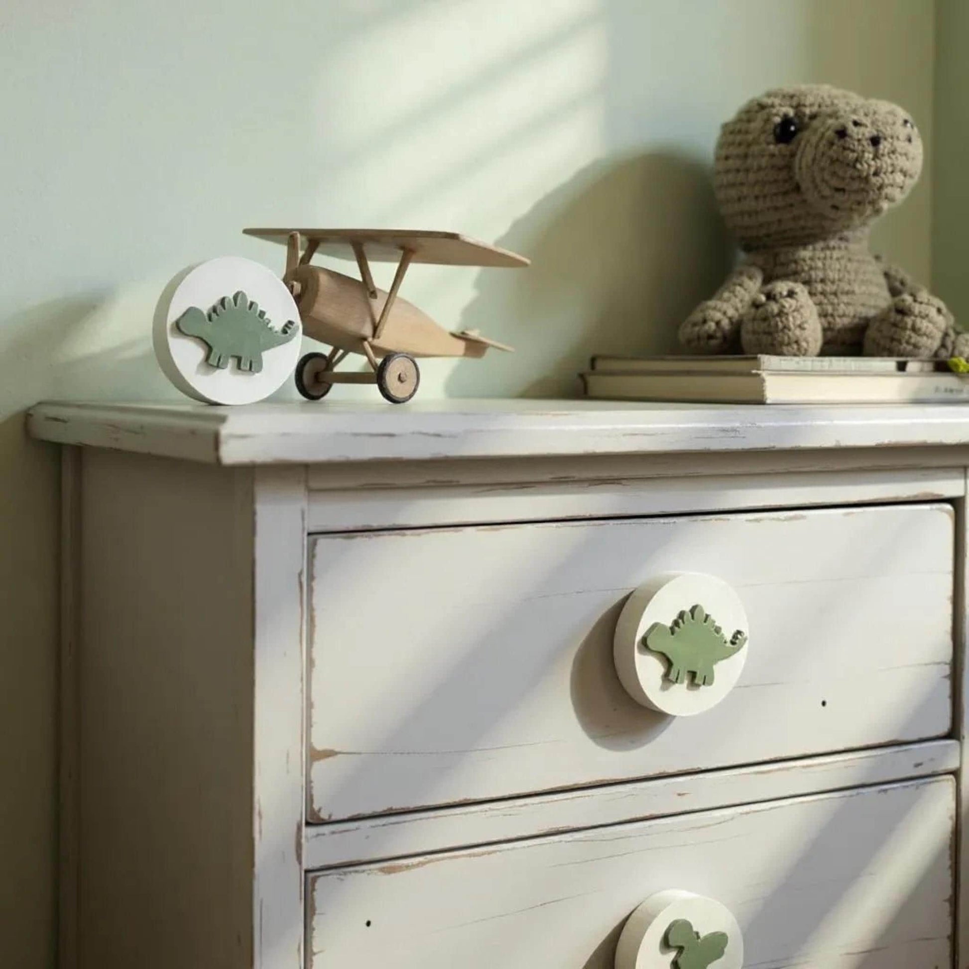 Dinosaur Drawer Pulls – Fun 3D Printed Dino Knobs for Kids’ Room Furniture & Nursery Decor