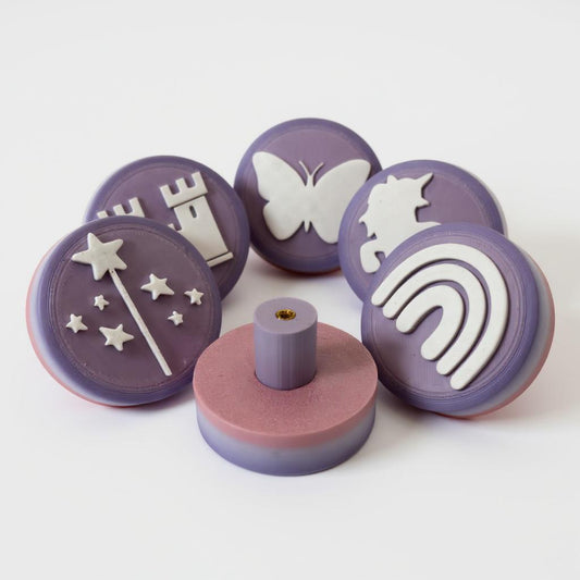 Magical Princess Drawer Pulls – 3D Printed Gradient PLA Knobs (Set of 6)
