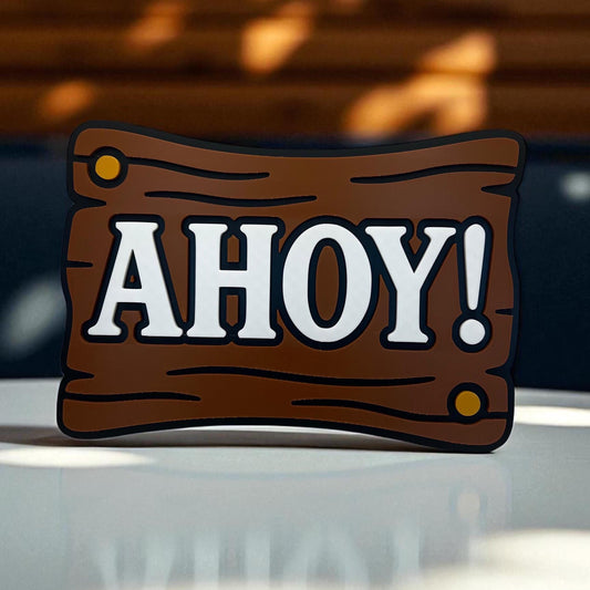 Pirate Ship Wall Sign - Fun 3D Printed Decor for Kids&#39; Rooms and Playrooms