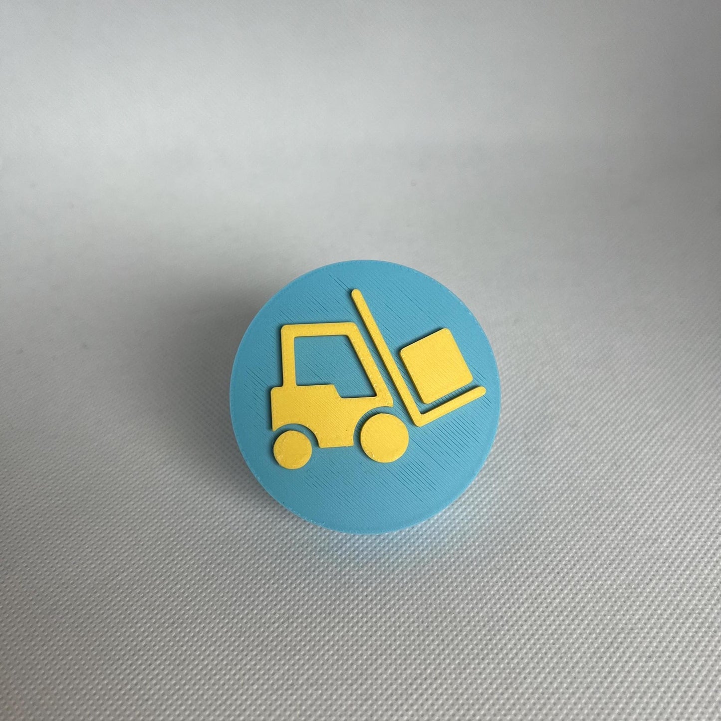 Construction Vehicle Drawer Pulls: Blue & Yellow Nursery Knobs - Set of 6