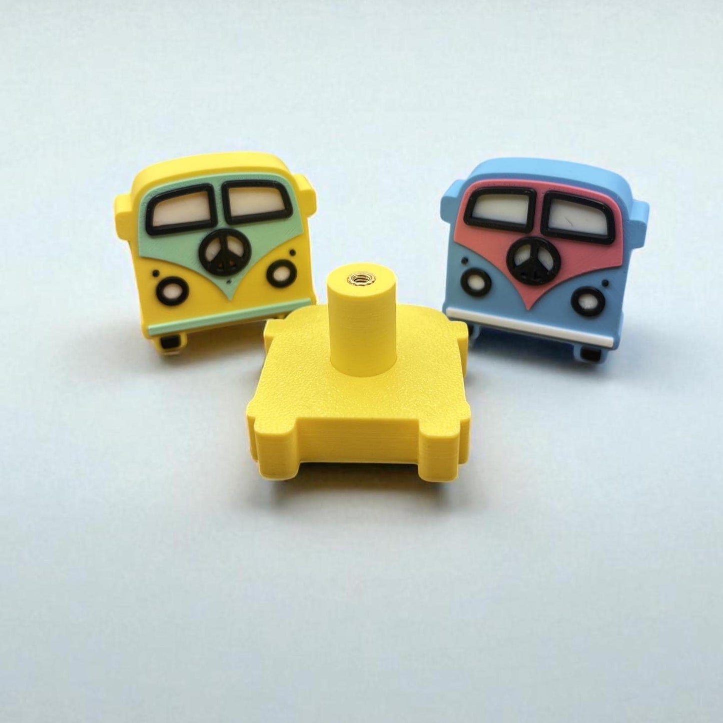 3D Printed Retro Van Drawer Knobs: Hippie Bus Decor