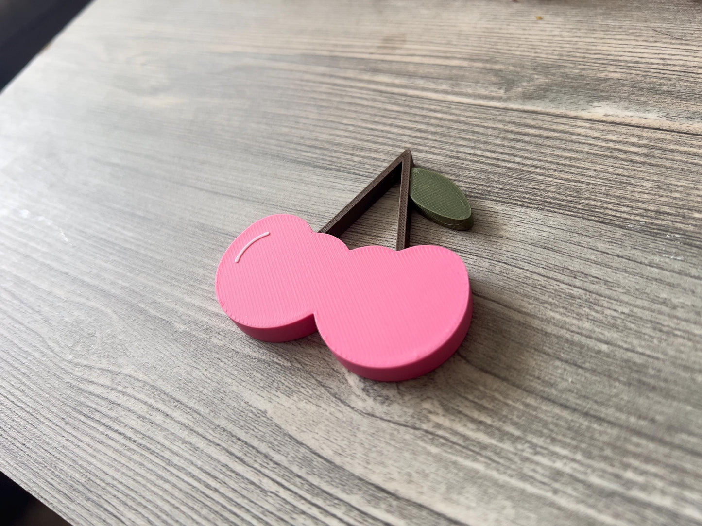 Kawaii Cherry Drawer Knob - Pink Fruit Cabinet Handle | Quirky Furniture Accent