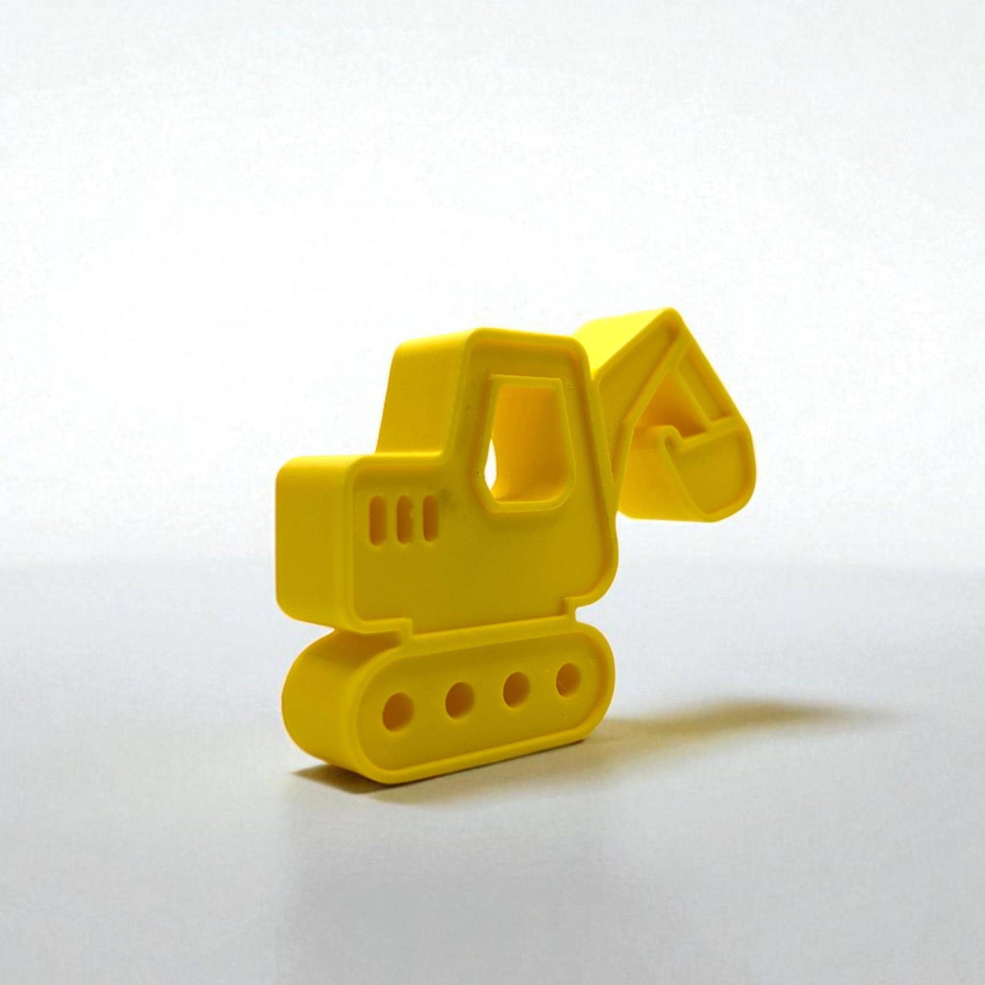 Excavator Drawer Pull | 3D Printed Digger Knob for Kids&#39; Furniture | Yellow Construction Handle