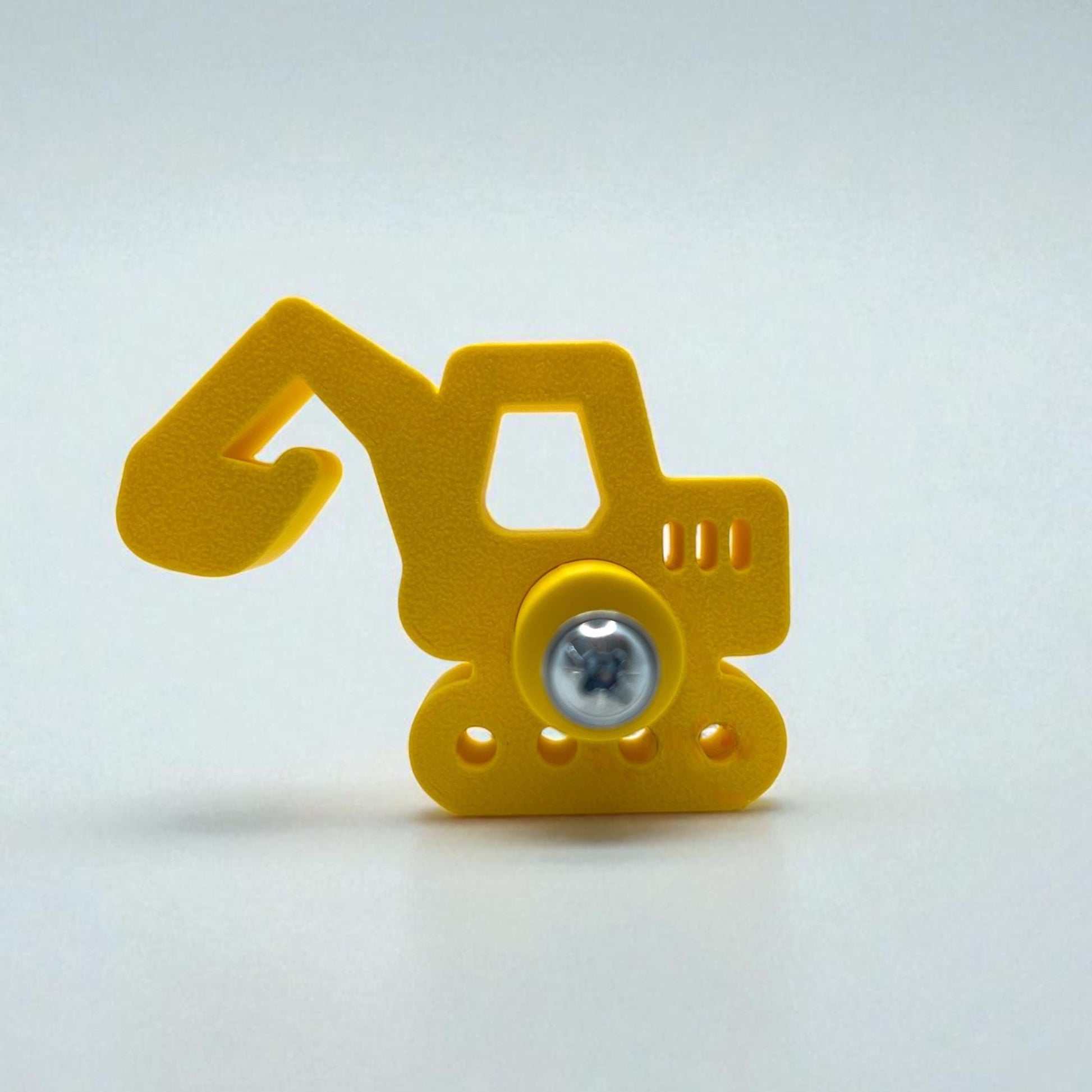 Excavator Drawer Pull | 3D Printed Digger Knob for Kids&#39; Furniture | Yellow Construction Handle