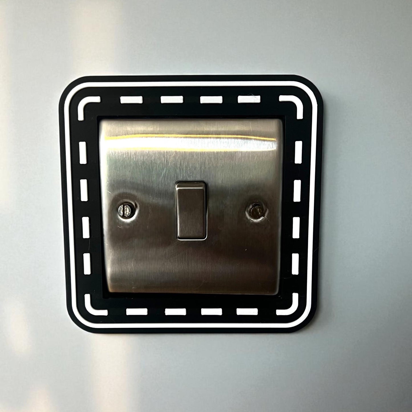 Race Track Light Switch Surround – Kids Car Bedroom Decor | Racing Wall Plate Frame