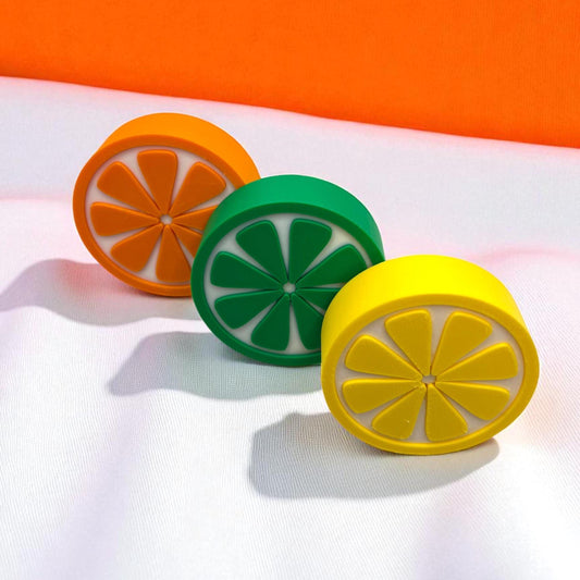 Citrus Drawer Knobs – Lime, Lemon or Orange - Colorful Pulls for Kids’ Furniture, Playroom or Nursery Decor