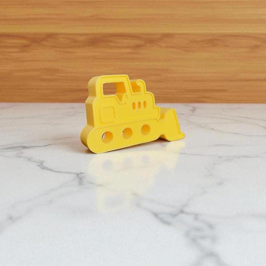 Yellow Bulldozer Drawer Pull – Construction Vehicle Knob for Kids' Dresser or Cabinet