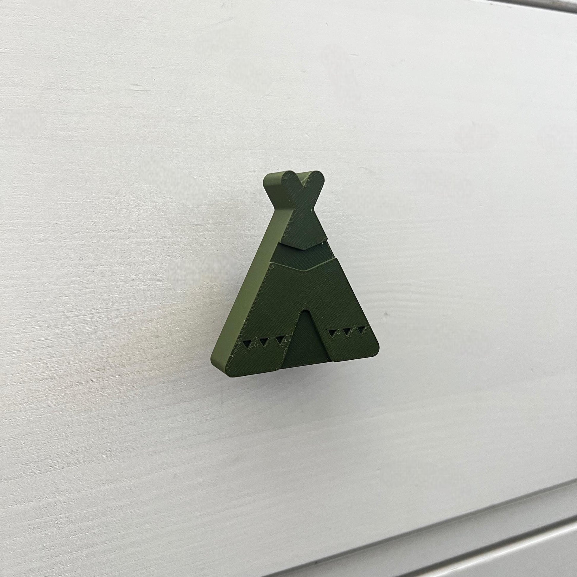 3D Printed Teepee Drawer Pulls | Modern Geometric Cabinet Knobs | Unique Boho Handles for Drawers & Furniture