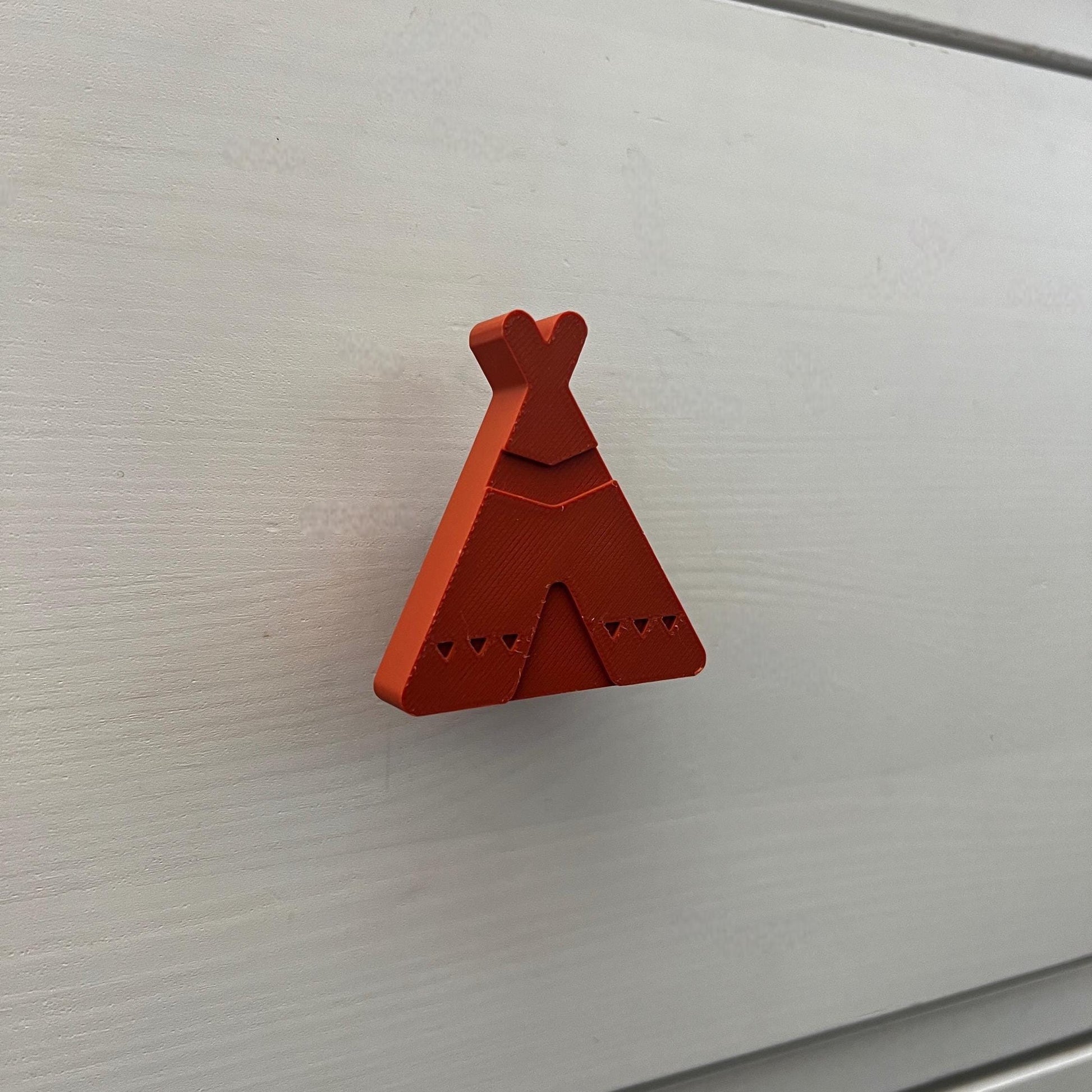 3D Printed Teepee Drawer Pulls | Modern Geometric Cabinet Knobs | Unique Boho Handles for Drawers & Furniture