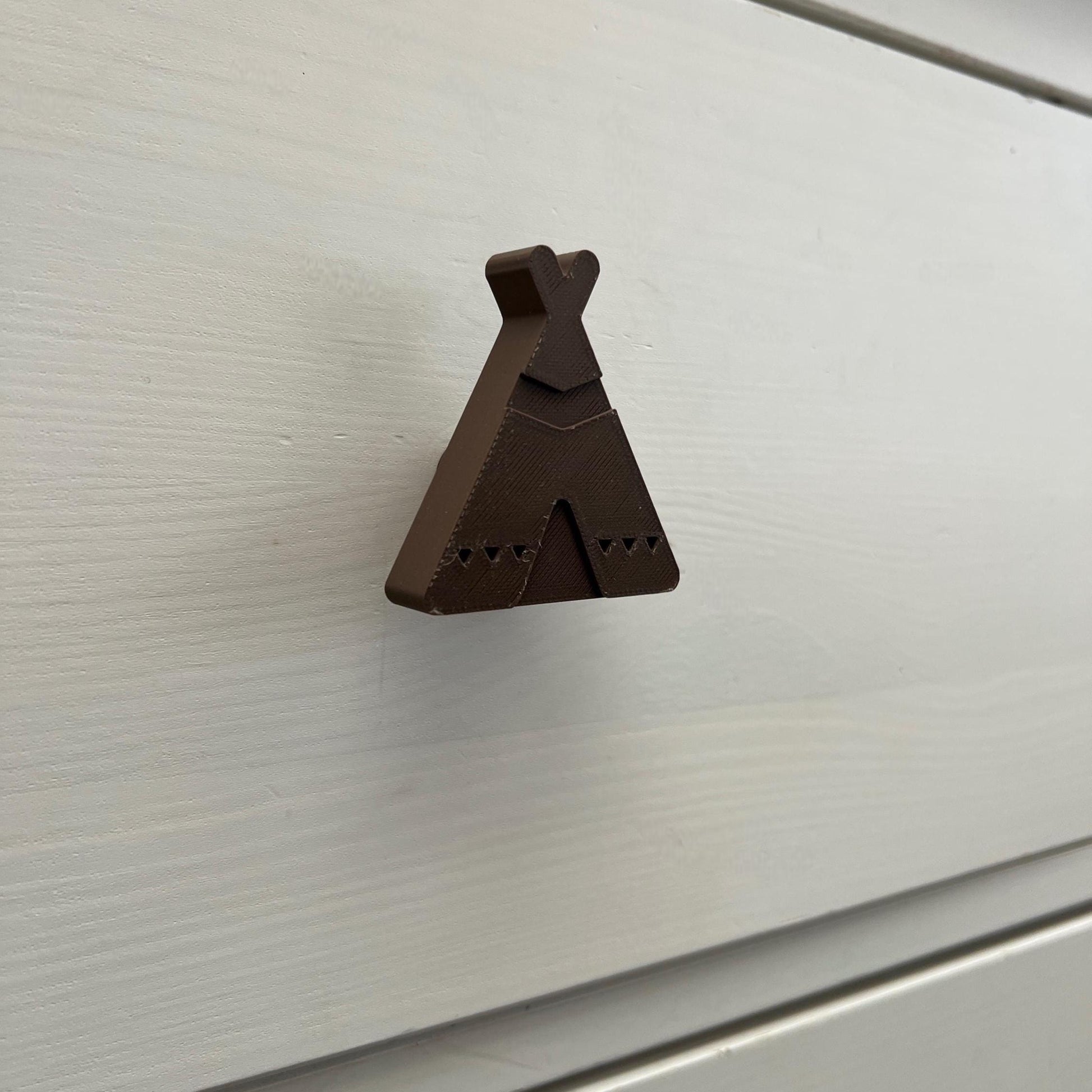 3D Printed Teepee Drawer Pulls | Modern Geometric Cabinet Knobs | Unique Boho Handles for Drawers & Furniture