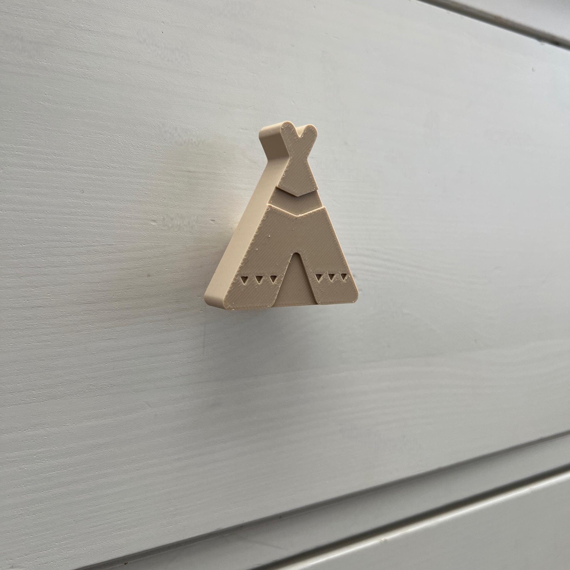 3D Printed Teepee Drawer Pulls | Modern Geometric Cabinet Knobs | Unique Boho Handles for Drawers & Furniture
