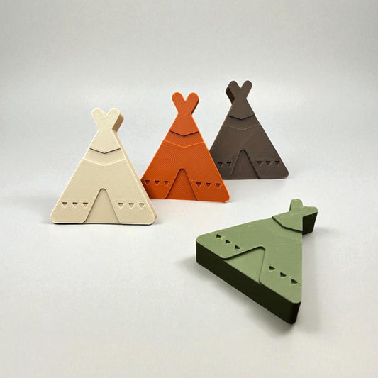 3D Printed Teepee Drawer Pulls | Modern Geometric Cabinet Knobs | Unique Boho Handles for Drawers & Furniture