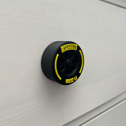 Formula 1 Racing Wheel Cabinet Knobs - Motorsport Inspired Drawer Pulls for F1 Fans