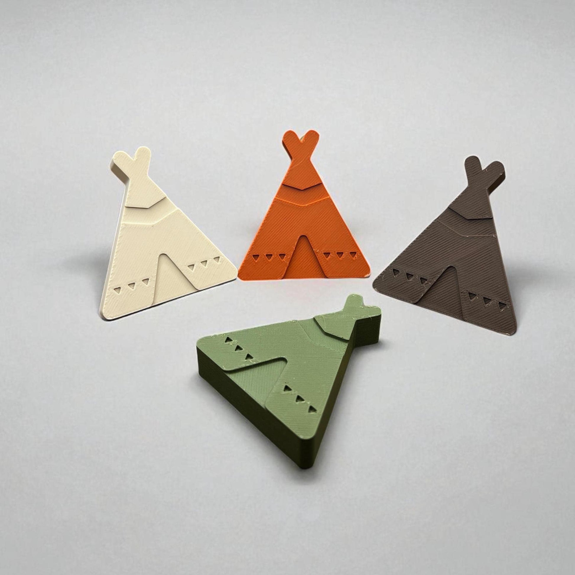 3D Printed Teepee Drawer Pulls | Modern Geometric Cabinet Knobs | Unique Boho Handles for Drawers & Furniture