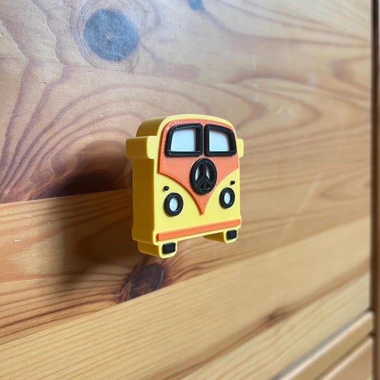 3D Printed Retro Van Drawer Knobs: Hippie Bus Decor