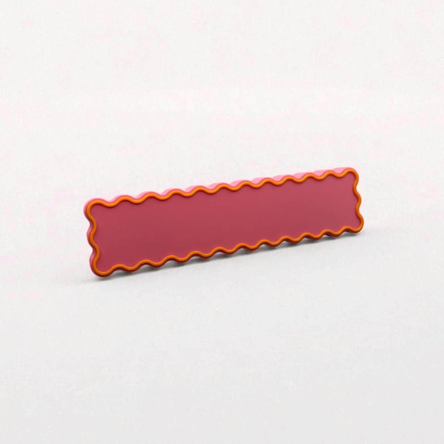 Pink Wavy Retro Cabinet Pulls – Fun & Colorful 3D Printed Handles (3&quot; Screw Spacing)