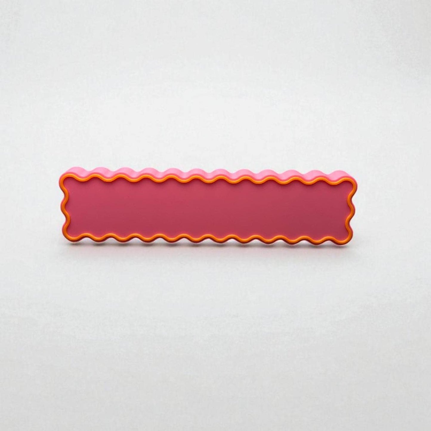 Pink Wavy Retro Cabinet Pulls – Fun & Colorful 3D Printed Handles (3&quot; Screw Spacing)